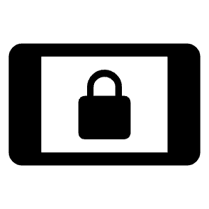 Screen Lock Landscape Fill Icon from Outlined Fill - Material Symbols Set