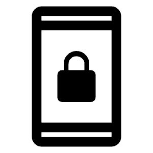 Screen Lock Portrait Icon from Outlined Line - Material Symbols Set