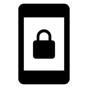 Screen Lock Portrait Fill Icon from Rounded Fill - Material Symbols Set