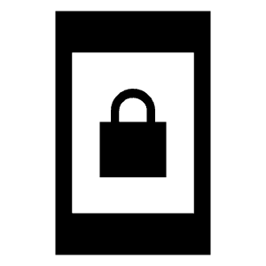 Screen Lock Portrait Fill Icon from Sharp Fill - Material Symbols Set
