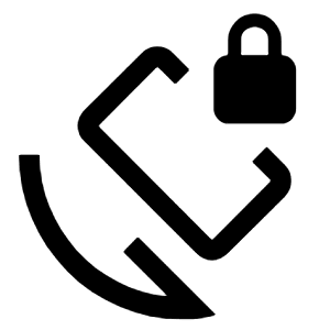 Screen Lock Rotation Icon from Outlined Line - Material Symbols Set