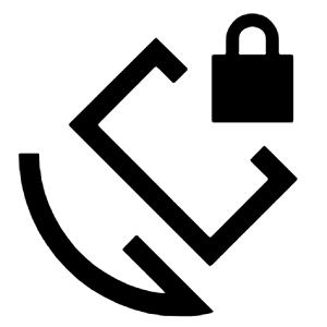 Screen Lock Rotation Icon from Sharp Line - Material Symbols Set