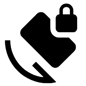 Screen Lock Rotation Fill Icon from Outlined Fill - Material Symbols Set