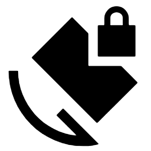 Screen Lock Rotation Fill Icon from Sharp Fill - Material Symbols Set