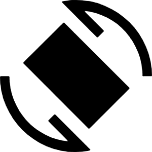 Screen Rotation Fill Icon from Sharp Fill - Material Symbols Set