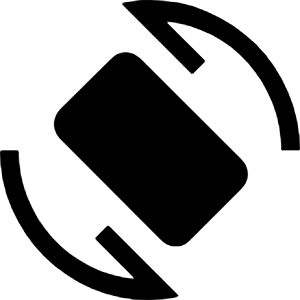 Screen Rotation Fill Icon from Outlined Fill - Material Symbols Set