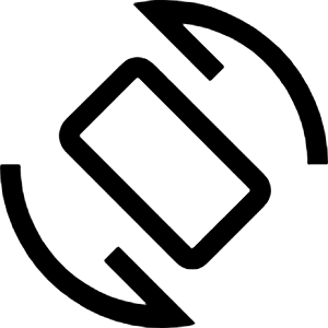Screen Rotation Icon from Outlined Line - Material Symbols Set