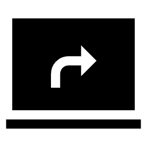 Screen Share Fill Icon from Sharp Fill - Material Symbols Set