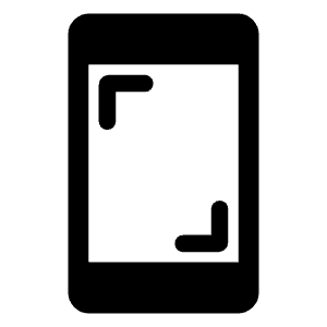 Screenshot Fill Icon from Rounded Fill - Material Symbols Set