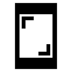 Screenshot Fill Icon from Sharp Fill - Material Symbols Set