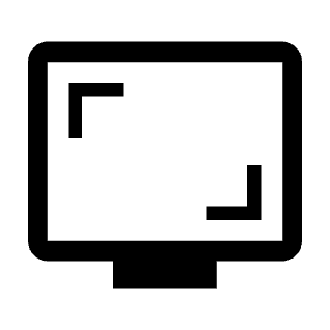 Screenshot Monitor Icon from Outlined Line - Material Symbols Set