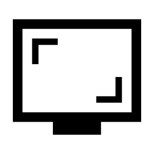 Screenshot Monitor Icon from Sharp Line - Material Symbols Set