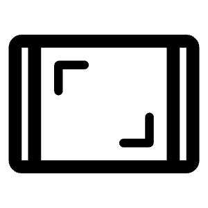 Screenshot Tablet Icon from Rounded Line - Material Symbols Set