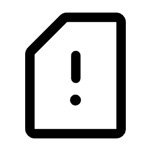 Sd Card Alert Icon from Rounded Line - Material Symbols Set
