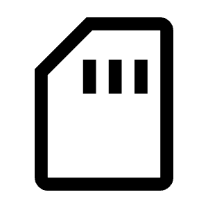 Sd Card Icon from Outlined Line - Material Symbols Set