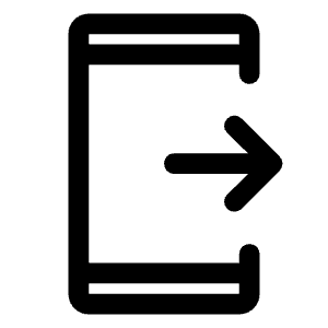 Send To Mobile Icon from Rounded Line - Material Symbols Set