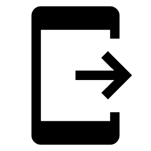 Send To Mobile Fill Icon from Outlined Fill - Material Symbols Set