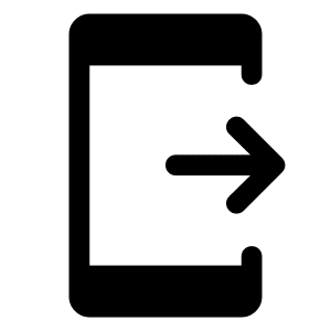 Send To Mobile Fill Icon from Rounded Fill - Material Symbols Set