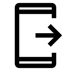 Send To Mobile Icon from Outlined Line - Material Symbols Set