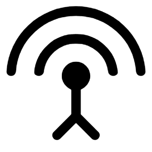 Settings Input Antenna Fill Icon from Rounded Fill - Material Symbols Set