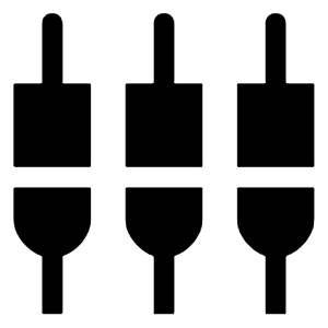 Settings Input Component Fill Icon from Outlined Fill - Material Symbols Set