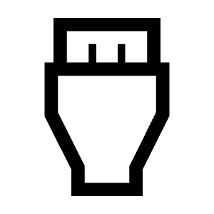 Settings Input Hdmi Icon from Sharp Line - Material Symbols Set