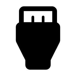 Settings Input Hdmi Fill Icon from Rounded Fill - Material Symbols Set