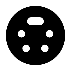 Settings Input Svideo Fill Icon from Rounded Fill - Material Symbols Set