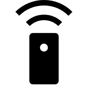Settings Remote Fill Icon from Outlined Fill - Material Symbols Set
