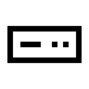 Settop Component Icon from Sharp Line - Material Symbols Set