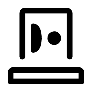 Smart Card Reader Icon from Rounded Line - Material Symbols Set