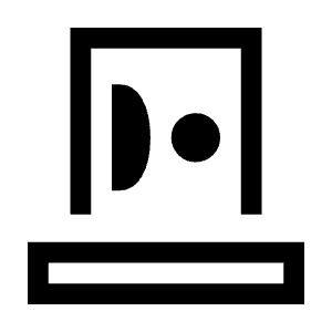 Smart Card Reader Icon from Sharp Line - Material Symbols Set