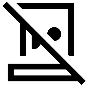 Smart Card Reader Off Icon from Sharp Line - Material Symbols Set