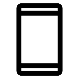 Smartphone Icon from Outlined Line - Material Symbols Set