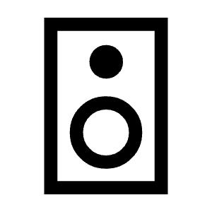 Speaker Icon from Sharp Line - Material Symbols Set