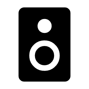 Speaker Fill Icon from Rounded Fill - Material Symbols Set