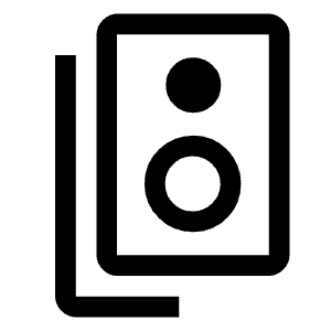 Speaker Group Icon from Outlined Line - Material Symbols Set