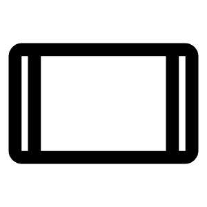 Stay Primary Landscape Icon from Rounded Line - Material Symbols Set