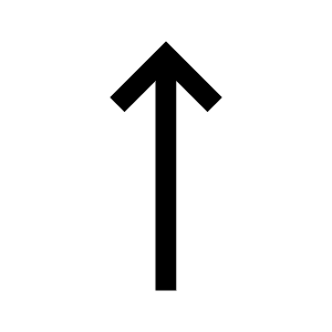 Straight Icon from Sharp Line - Material Symbols Set