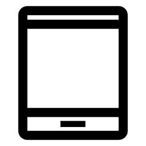 Tablet Android Icon from Outlined Line - Material Symbols Set