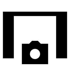 Tablet Camera Fill Icon from Sharp Fill - Material Symbols Set