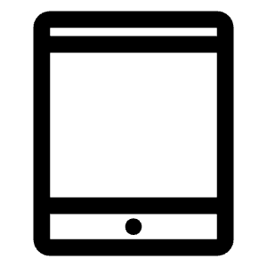 Tablet Mac Icon from Outlined Line - Material Symbols Set