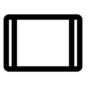 Tablet Icon from Rounded Line - Material Symbols Set
