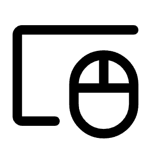 Touchpad Mouse Icon from Rounded Line - Material Symbols Set