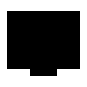 Tv Fill Icon from Sharp Fill - Material Symbols Set