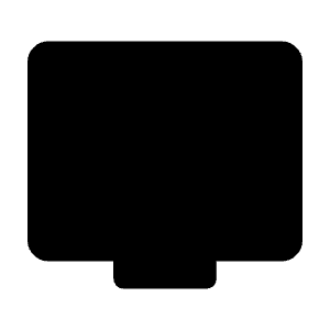 Tv Fill Icon from Rounded Fill - Material Symbols Set