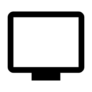 Tv Icon from Outlined Line - Material Symbols Set