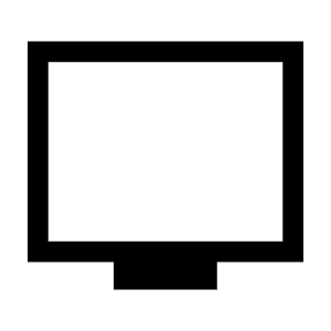 Tv Icon from Sharp Line - Material Symbols Set