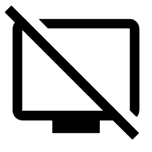 Tv Off Icon from Outlined Line - Material Symbols Set