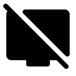 Tv Off Fill Icon from Rounded Fill - Material Symbols Set